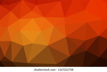 Light Red, Yellow vector low poly layout. Modern geometrical abstract illustration with gradient. A new texture for your design.