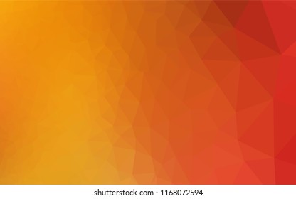 Light Red, Yellow vector low poly layout. A sample with polygonal shapes. The completely new template can be used for your brand book.