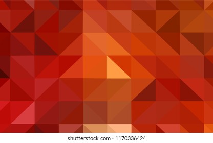 Light Red, Yellow vector low poly texture. A sample with polygonal shapes. A new texture for your web site.