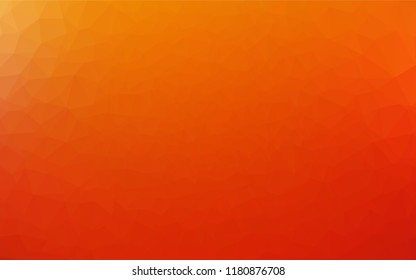 Light Red, Yellow vector low poly texture. A completely new color illustration in a vague style. Brand new style for your business design.