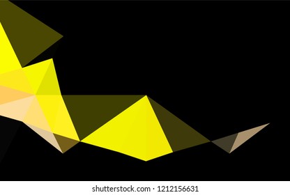 Light Red, Yellow vector low poly cover. Brand new colored illustration in blurry style with gradient. The polygonal design can be used for your web site.