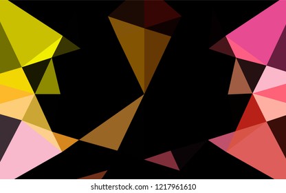 Light Red, Yellow vector low poly layout. A vague abstract illustration with gradient. Brand new design for your business.