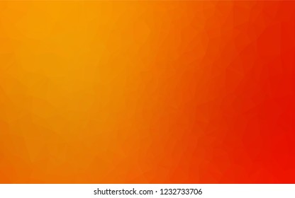 Light Red, Yellow vector low poly cover. A vague abstract illustration with gradient. A completely new design for your business.