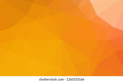 Light Red, Yellow vector low poly cover. Colorful abstract illustration with gradient. The completely new template can be used for your brand book.