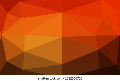 Light Red, Yellow vector low poly cover. Colorful illustration in abstract style with gradient. Completely new design for your business.