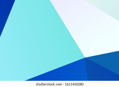 Light Red, Yellow vector low poly layout. A sample with polygonal shapes. Best triangular design for your business.