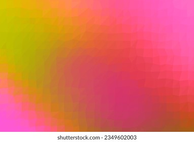 Light Red, Yellow vector low poly texture. Colorful illustration in Origami style with gradient.  Polygonal design for your web site.
