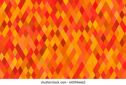 Light Red, Yellow vector low poly background. Shining illustration, which consist of triangles. Brand-new style for your business design.