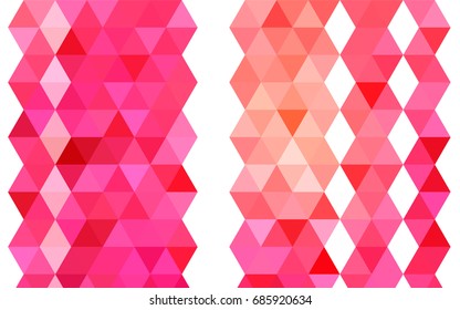Light Red, Yellow vector low poly pattern. Shining colored illustration in a brand-new style. A new texture for your design.