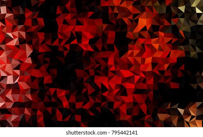 Light Red, Yellow vector low poly background. Shining colored illustration in a brand-new style. The completely new template can be used for your brand book.