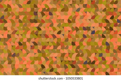 Light Red, Yellow vector modern geometrical circle abstract background. Dotted texture template. Geometric pattern in halftone style with gradient. 