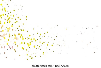 Light Red, Yellow vector modern geometrical background. Abstract template. Geometric pattern in square style with gradient.