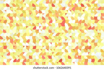 Light Red, Yellow vector modern geometrical circle abstract background. Dotted texture template. Geometric pattern in halftone style with gradient. 