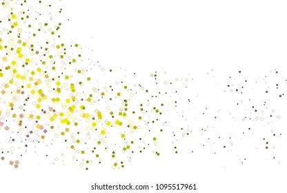 Light Red, Yellow vector modern geometrical background. Abstract template. Geometric pattern in square style with gradient.
