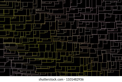 Light Red, Yellow vector modern geometrical background. Abstract template. Geometric pattern in square style with gradient.