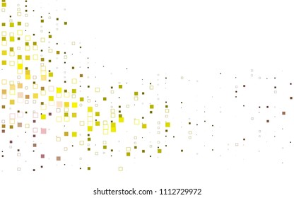 Light Red, Yellow vector modern geometrical background. Abstract template. Geometric pattern in square style with gradient.