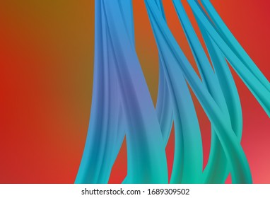 Diseño moderno y elegante de vectores amarillo, rojo claro. Una ilustración de color completamente nueva en un estilo borroso. Diseño inteligente para su trabajo.