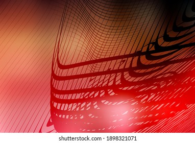 Rojo claro, vector amarillo moderno elegante fondo. Ilustración creativa en estilo de semitono con gradiente. Nuevo diseño de estilo para tu libro de marca.