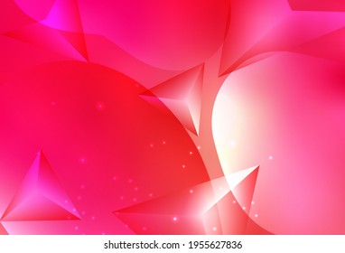 Light Red, Yellow vector Modern abstract colorful illustration with spheres and lines. Abstract illustration with colored bubbles in nature style. Smart design for business ads.