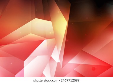 Light Red, Yellow vector Modern abstract illustration with colorful water drops. Blurred bubbles on abstract background with colorful gradient. Simple design for your web site.