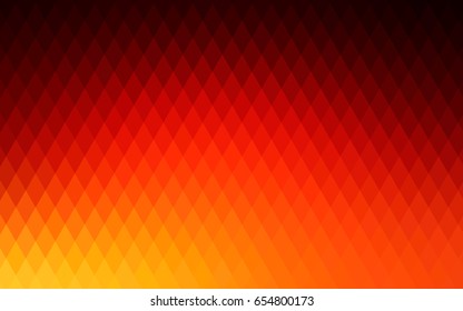 Light Red, Yellow vector modern geometrical background. Abstract template. Geometric pattern in square style with gradient.