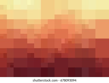 Light Red, Yellow vector modern geometrical abstract background. Texture template. Geometric pattern in Origami style with gradient. 