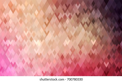 Light Red, Yellow vector modern geometrical background. Abstract template. Geometric pattern in square style with gradient.