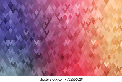 Light Red, Yellow vector modern geometrical background. Abstract template. Geometric pattern in square style with gradient.