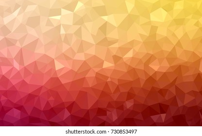 Light Red, Yellow vector modern geometrical abstract background. Texture, new background. Geometric background in Origami style with gradient. 