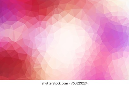 Light Red, Yellow vector modern geometrical abstract background. Texture, new background. Geometric background in Origami style with gradient. 