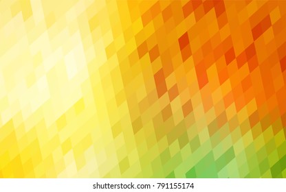 Light Red, Yellow vector modern geometrical background. Abstract template. Geometric pattern in square style with gradient.