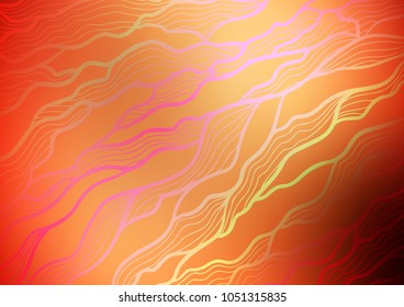 Light Red, Yellow vector natural elegant texture. Geometric doodle illustration in Origami style with gradient. Hand painted design for web, wrapping, wallpaper.