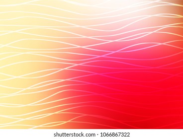 Light Red, Yellow vector natural abstract template. Decorative shining illustration with doodles on abstract template. Brand-new style for your business design.