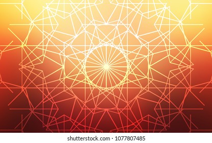 Light Red, Yellow vector natural elegant background. Childish elegant natural pattern with gradient. The pattern can be used for coloring books and pages for kids.