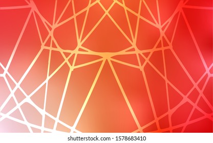 Light Red, Yellow vector natural abstract template. Blurred decorative design in Indian style with lines drown by child. The pattern can be used for wallpapers and coloring books.