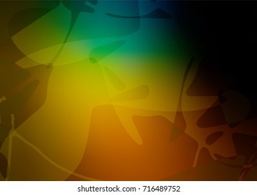 Light Red, Yellow vector natural elegant template. Colorful illustration in abstract style with doodles created byby child. Hand painted design for web, wrapping, wallpaper.