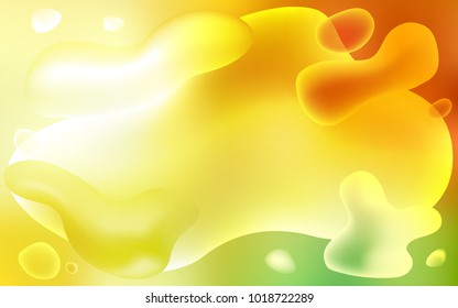 Light Red, Yellow vector pattern with lava shapes. A completely new color illustration in memphis style. Memphis style for your business design.