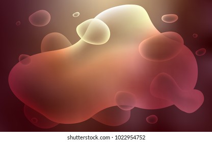 Light Red, Yellow vector pattern with lines, ovals. Colorful abstract illustration with gradient lines. The best blurred design for your business.
