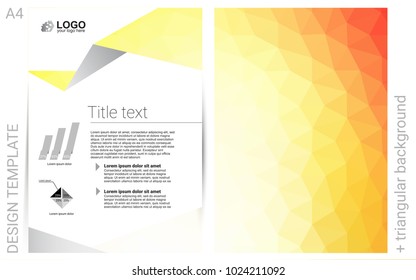 Light Red, Yellow vector  pattern for posters. Web interface on abstract background with colorful gradient. Pattern for beautiful business cards, folders.