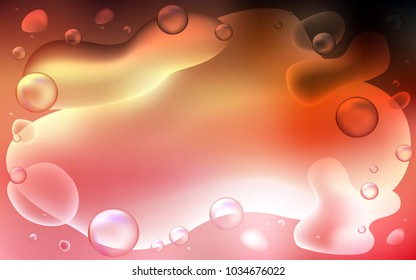 Light Red, Yellow vector pattern with lamp shapes. Colorful illustration in abstract memphis style with gradient. A completely new template for your business design.