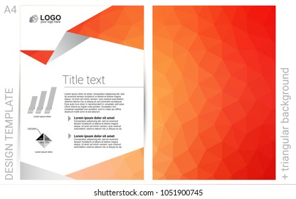 Light Red, Yellow vector  pattern for posters. Beautiful colored sample in A4 size. New design for a poster, banner of your website.