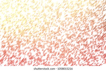 Light Red, Yellow vector pattern with narrow lines. Shining colored illustration with narrow lines. The pattern can be used for busines ad, booklets, leaflets