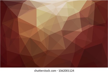 Light Red, Yellow vector Pattern.  triangular template. Geometric sample. Repeating routine with triangle shapes. New texture for your design. Pattern can be used for background.