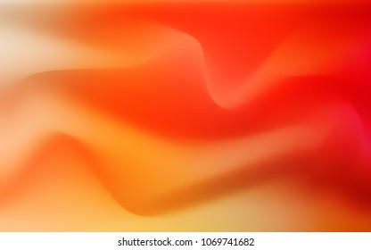 Light Red, Yellow vector pattern with bent ribbons. Shining illustration, which consist of blurred lines, circles. The elegant pattern for brand book.