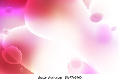 Light Red, Yellow vector pattern with bubble shapes. A vague circumflex abstract illustration with gradient. A completely new template for your business design.