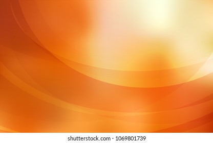 Light Red, Yellow vector pattern with lines, ovals. Shining crooked illustration in marble style. The best blurred design for your business.