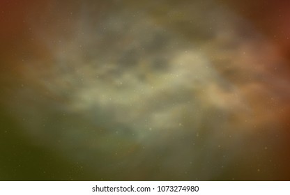 Light Red, Yellow vector pattern with night sky stars. Modern abstract illustration with Big Dipper stars. Smart design for your business advert.