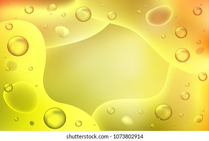 Light Red, Yellow vector pattern with lamp shapes. Geometric illustration in memphis style with gradient.  Textured wave pattern for backgrounds.