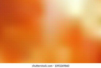 Light Red, Yellow vector pattern with spheres. Illustration with set of shining colorful abstract circles. Completely new template for your brand book.
