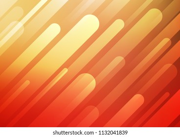 Light Red, Yellow vector pattern with narrow lines. Glitter abstract illustration with colored sticks. Best design for your ad, poster, banner.